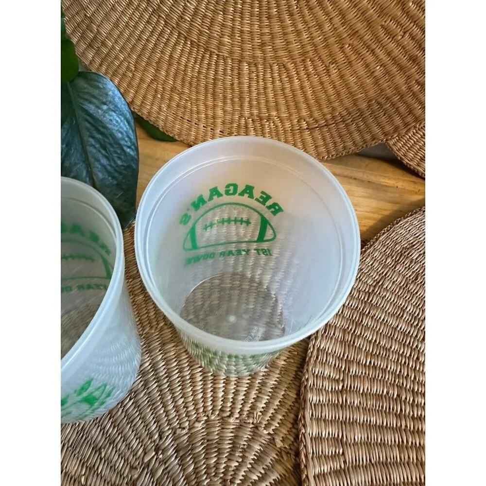 Reagan’s First Year Down! 2 plastic cups
